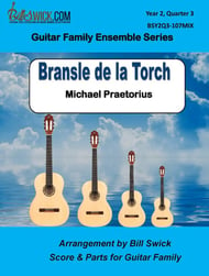 Bransle de la Torch Guitar and Fretted sheet music cover Thumbnail